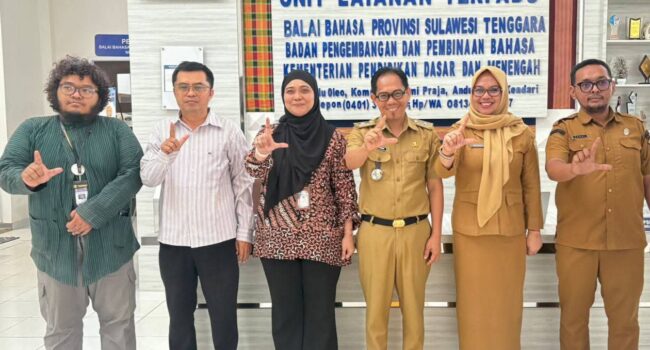 Dinas Kominfo Sultra Jajaki Kerja Sama Linguistik Forensik dengan Balai Bahasa dan UHO