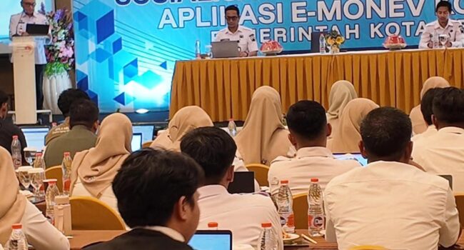 Pemkot Kendari Sosialisasikan dan Bimtek Aplikasi E-Monev Kolimondi bagi Seluruh Perencana OPD
