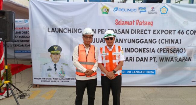 Sekda Koltim Hadiri Launching dan Pelepasan Direct Ekspor Feronikel Perdana ke Tiongkok