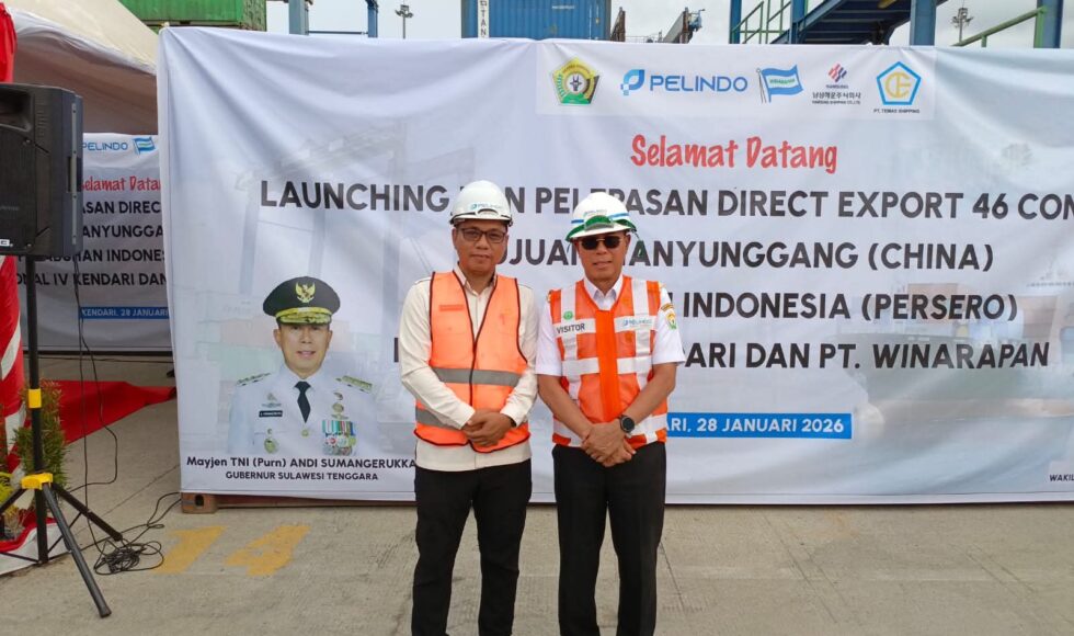 Sekda Koltim Hadiri Launching dan Pelepasan Direct Ekspor Feronikel Perdana ke Tiongkok