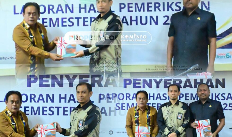 Pemkab Bombana Terima LHP Semester II Tahun 2025 dari BPK Sultra