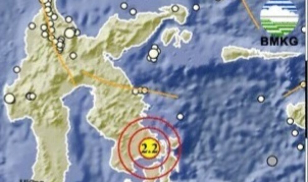 Gempa Magnitudo 2,2 Guncang Konawe Selatan, Pusat Getaran Berada di Darat