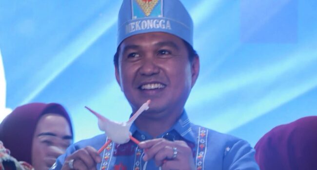 Bupati Kolaka Hadiri Pengukuhan TPAKD dan Launching Inovasi Gerakan Mosonggi