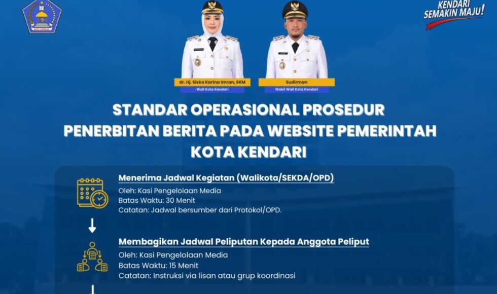 Perkuat Kredibilitas Informasi, Pemkot Kendari Terapkan SOP Ketat Penerbitan Berita Resmi