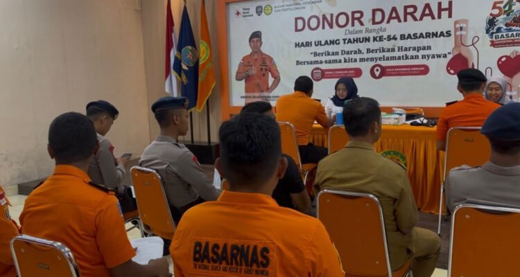 Peringati HUT ke-54, Basarnas Kendari Kumpulkan 98 Kantong Darah untuk Kemanusiaan